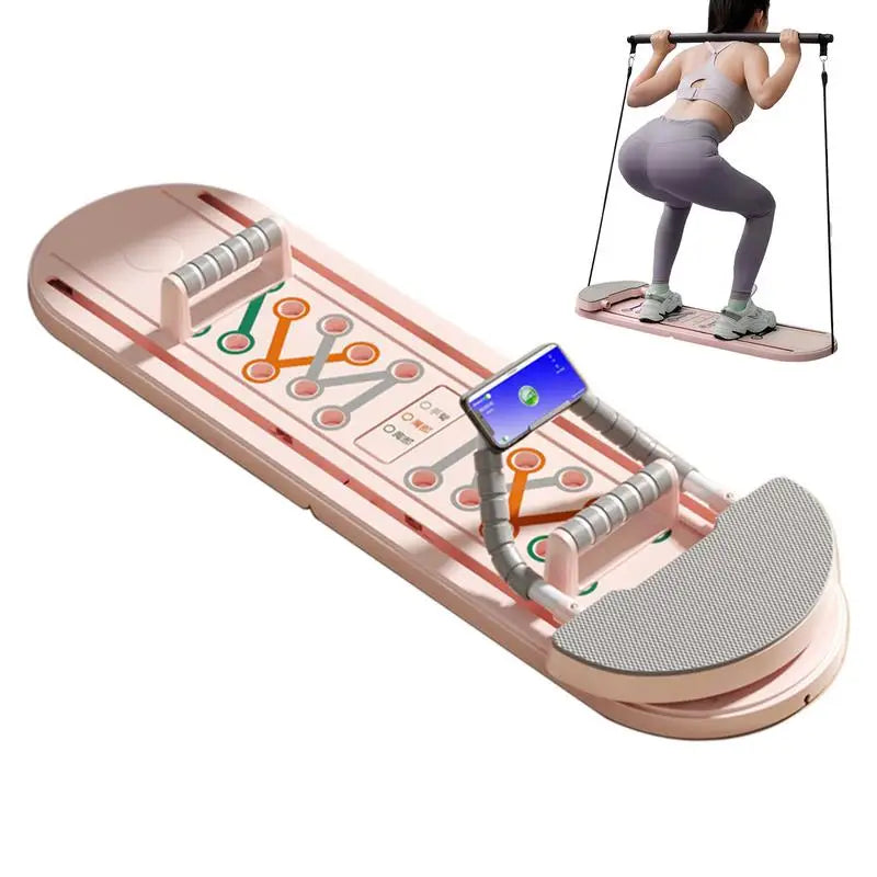 Pilates Board Pilates Reformer Board Core Workout Equipment Multi-Purpose Foldable Ab Core Trainer for Shape Your Entire Body