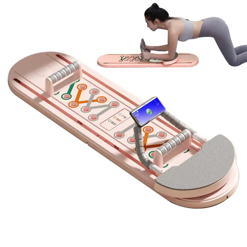 Pilates Board Pilates Reformer Board Core Workout Equipment Multi-Purpose Foldable Ab Core Trainer for Shape Your Entire Body