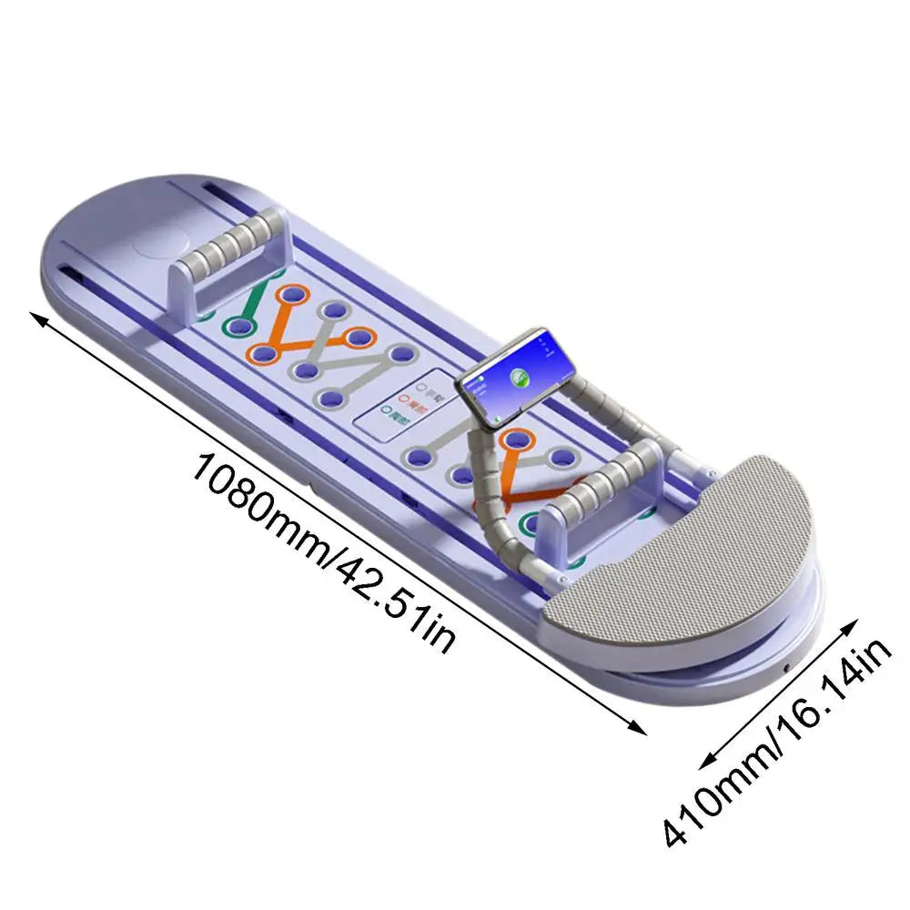 Pilates Board Pilates Reformer Board Core Workout Equipment Multi-Purpose Foldable Ab Core Trainer for Shape Your Entire Body